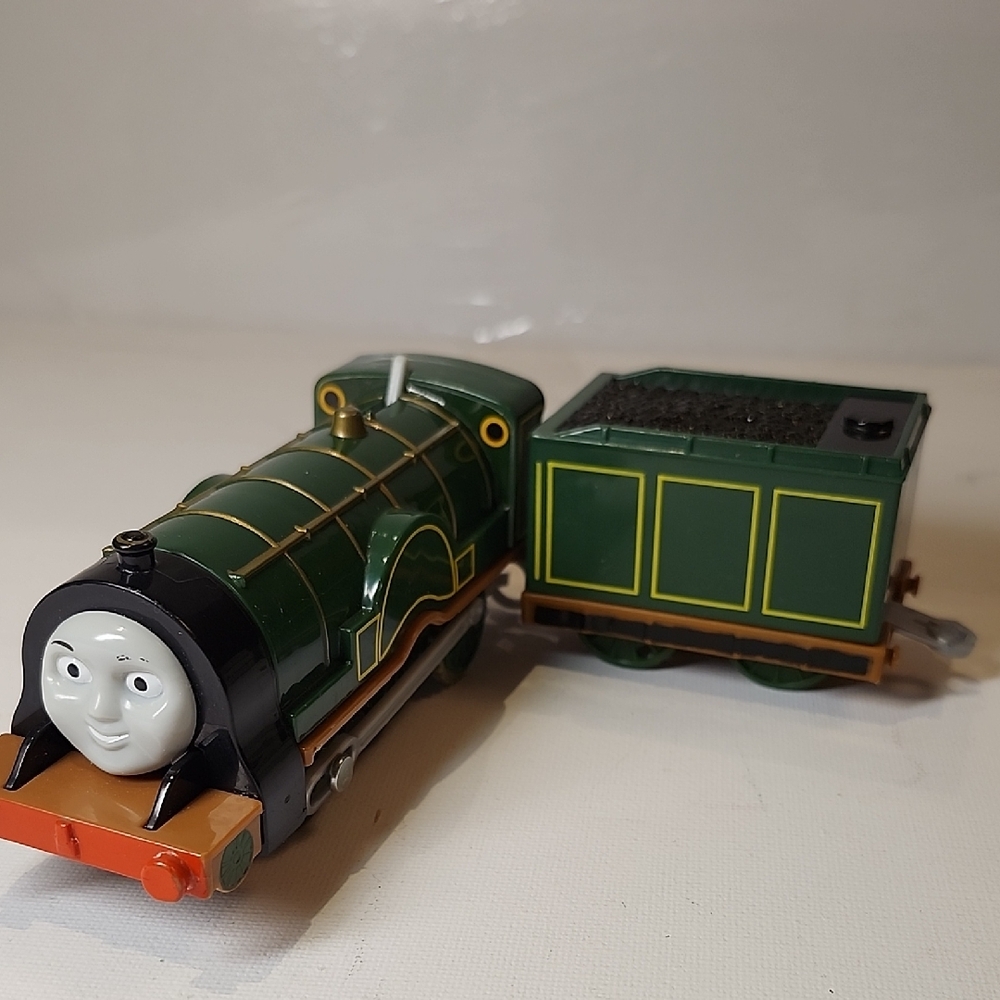 Tomas&friends Trackmaster 2 Emily &tender Motorized Green Train Mattel